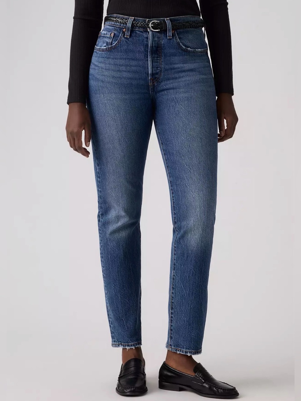 Levi's 501 Original Medium Blue Women's Straight Leg Jeans